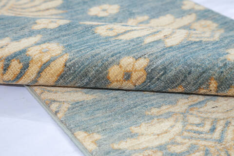 Chobi Grey Runner Hand Knotted 23 X 66 Area Rug 700-147099 Image 5