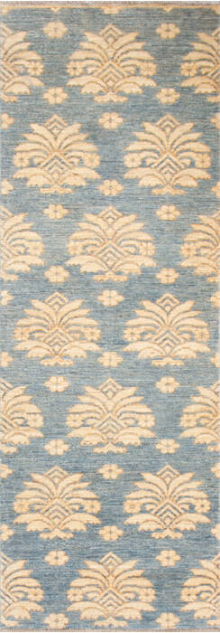 Chobi Grey Runner Hand Knotted 23 X 66 Area Rug 700-147099 Image 0