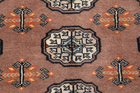 Bokhara Brown Hand Knotted 49 X 66 Area Rug 700-147105 Image 4