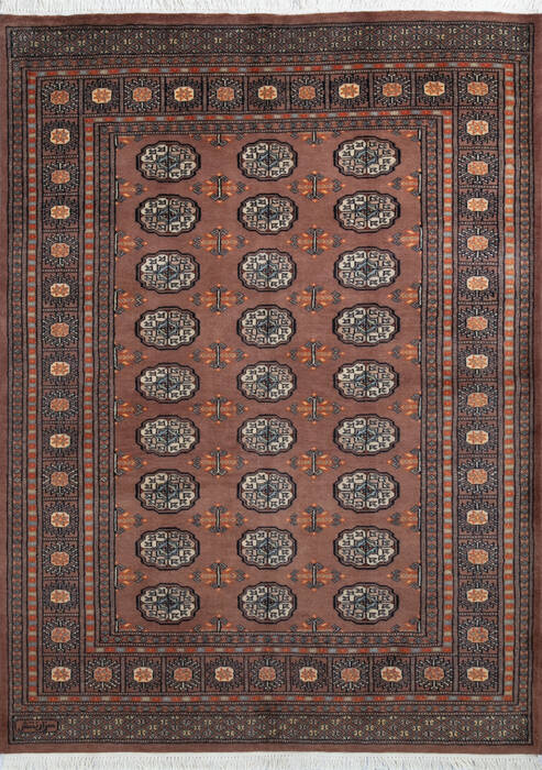 Bokhara Brown Hand Knotted 49 X 66 Area Rug 700-147105 Image 0
