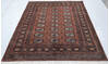 Bokhara Brown Hand Knotted 49 X 66  Area Rug 700-147105 Thumb 1