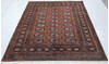 Bokhara Brown Hand Knotted 49 X 66 Area Rug 700-147105 Thumb 1