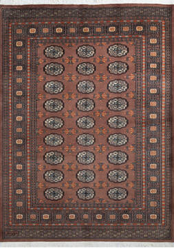 Bokhara Brown Hand Knotted 4'9" X 6'6"  Area Rug 700-147105