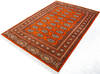 Bokhara Red Hand Knotted 48 X 68  Area Rug 700-147107 Thumb 2