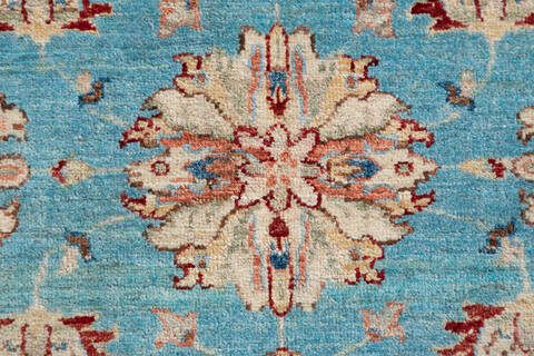 Chobi Blue Hand Knotted 50 X 70 Area Rug 700-147108 Image 4