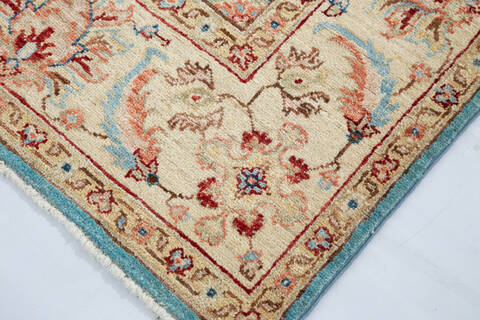Chobi Blue Hand Knotted 50 X 70 Area Rug 700-147108 Image 5