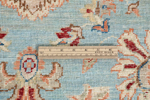 Chobi Blue Hand Knotted 50 X 70 Area Rug 700-147108 Image 8