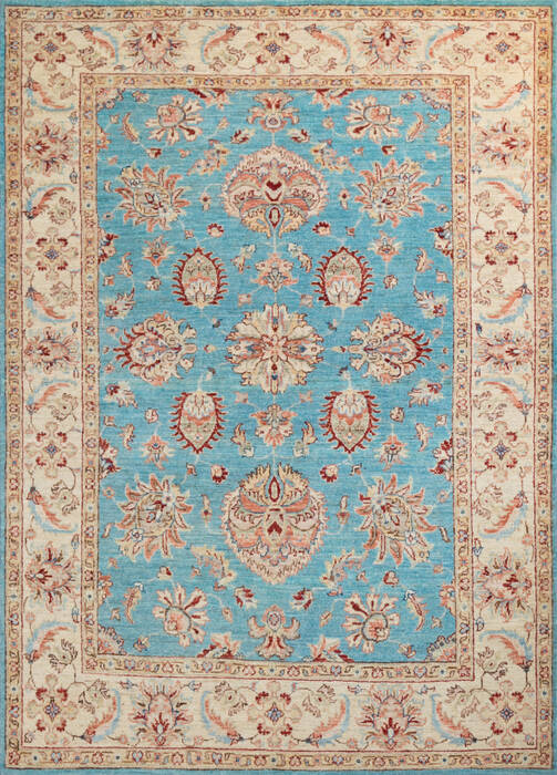Chobi Blue Hand Knotted 50 X 70 Area Rug 700-147108 Image 0