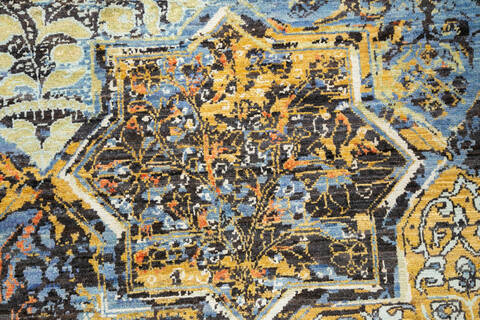 Chobi Multicolor Hand Knotted 411 X 68 Area Rug 700-147109 Image 4