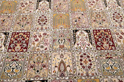 Pak-Persian Black Hand Knotted 81 X 100 Area Rug 700-147110 Image 3