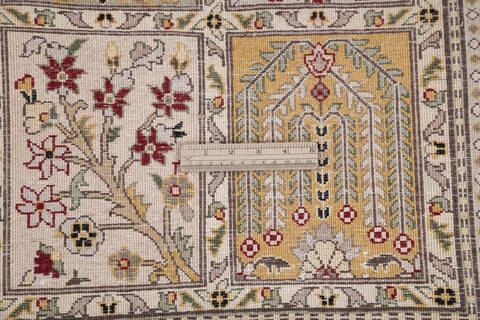 Pak-Persian Black Hand Knotted 81 X 100 Area Rug 700-147110 Image 6
