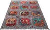 Chobi Grey Hand Knotted 53 X 61 Area Rug 700-147112 Thumb 1
