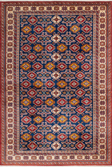 Kazak Blue Hand Knotted 611 X 100 Area Rug 700-147115 Image 0