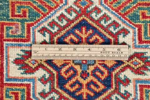Kazak Green Runner Hand Knotted 22 X 62 Area Rug 700-147118 Image 7