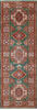 Kazak Green Runner Hand Knotted 22 X 62  Area Rug 700-147118 Thumb 0