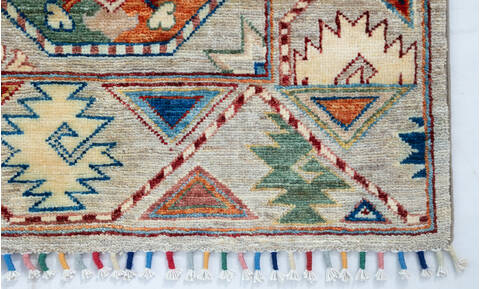 Chobi Grey Hand Knotted 50 X 68 Area Rug 700-147119 Image 5
