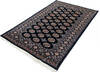 Bokhara Black Hand Knotted 41 X 66  Area Rug 700-147121 Thumb 2