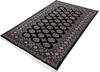 Bokhara Black Hand Knotted 41 X 66 Area Rug 700-147121 Thumb 2