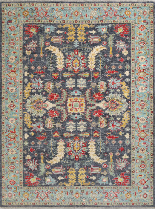 Chobi Grey Hand Knotted 50 X 67 Area Rug 700-147123 Image 0