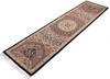 Pak-Persian Black Runner Hand Knotted 26 X 100  Area Rug 700-147126 Thumb 2