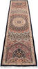 Pak-Persian Black Runner Hand Knotted 26 X 100 Area Rug 700-147127 Thumb 1