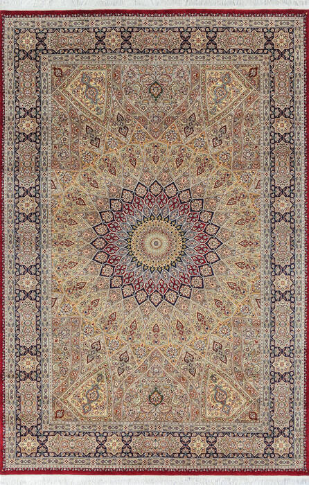 Pak-Persian Red Hand Knotted 62 X 94 Area Rug 700-147129 Image 0
