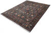 Chobi Grey Hand Knotted 82 X 101 Area Rug 700-147132 Thumb 2