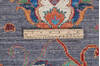 Chobi Grey Hand Knotted 82 X 101 Area Rug 700-147132 Thumb 6