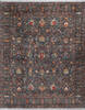 Chobi Grey Hand Knotted 82 X 101  Area Rug 700-147132 Thumb 0