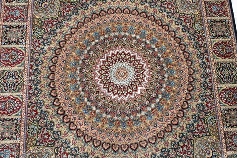 Pak-Persian Blue Hand Knotted 47 X 71 Area Rug 700-147133 Image 4