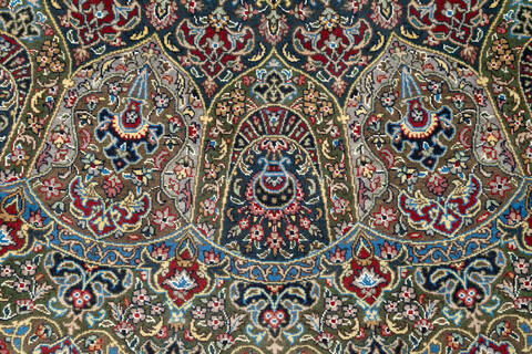 Pak-Persian Blue Hand Knotted 47 X 71 Area Rug 700-147133 Image 7