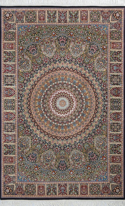 Pak-Persian Blue Hand Knotted 47 X 71 Area Rug 700-147133 Image 0