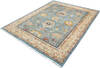 Chobi Blue Hand Knotted 81 X 101  Area Rug 700-147135 Thumb 2