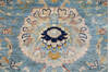 Chobi Blue Hand Knotted 81 X 101 Area Rug 700-147135 Thumb 4