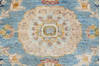 Chobi Blue Hand Knotted 81 X 101  Area Rug 700-147135 Thumb 5