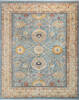 Chobi Blue Hand Knotted 81 X 101  Area Rug 700-147135 Thumb 0