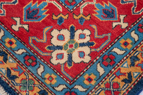 Kazak Blue Hand Knotted 81 X 99 Area Rug 700-147138 Image 4