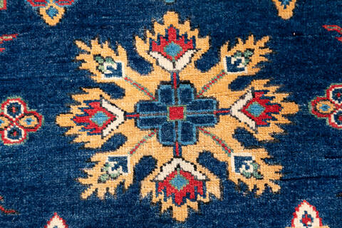 Kazak Blue Hand Knotted 81 X 99 Area Rug 700-147138 Image 5