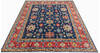 Kazak Blue Hand Knotted 81 X 99  Area Rug 700-147138 Thumb 1