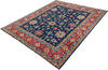 Kazak Blue Hand Knotted 81 X 99  Area Rug 700-147138 Thumb 2