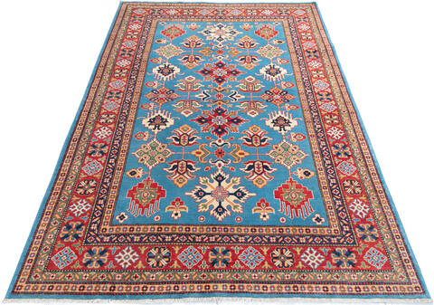 Kazak Blue Hand Knotted 66 X 98 Area Rug 700-147139 Image 1