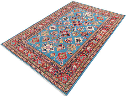 Kazak Blue Hand Knotted 66 X 98 Area Rug 700-147139 Image 2
