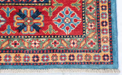 Kazak Blue Hand Knotted 66 X 98 Area Rug 700-147139 Image 3