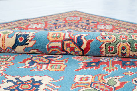 Kazak Blue Hand Knotted 66 X 98 Area Rug 700-147139 Image 7
