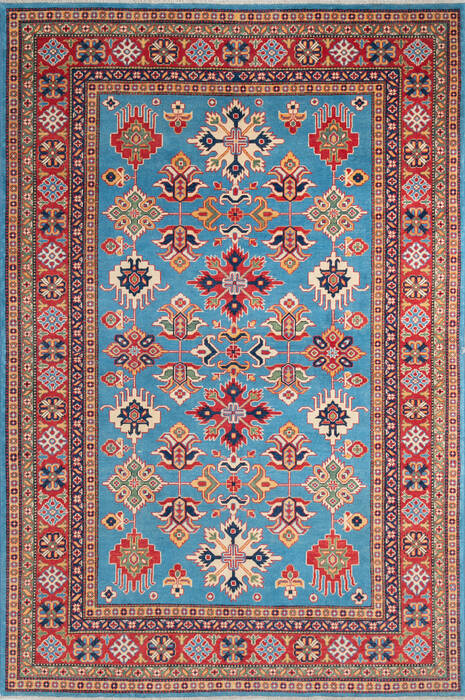 Kazak Blue Hand Knotted 66 X 98 Area Rug 700-147139 Image 0