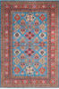 Kazak Blue Hand Knotted 66 X 98 Area Rug 700-147139 Thumb 0