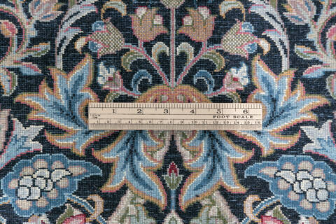Pak-Persian Black Hand Knotted 82 X 102 Area Rug 700-147140 Image 8