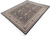 Pak-Persian Black Hand Knotted 82 X 102  Area Rug 700-147140 Thumb 2
