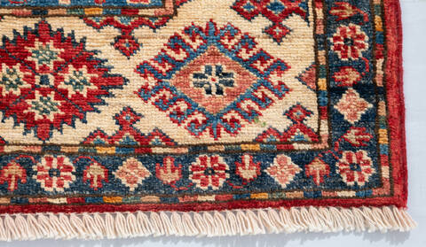 Kazak Red Hand Knotted 41 X 57 Area Rug 700-147141 Image 3