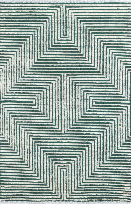 Kilim Green Hand Knotted 40 X 62 Area Rug 700-147144 Image 0